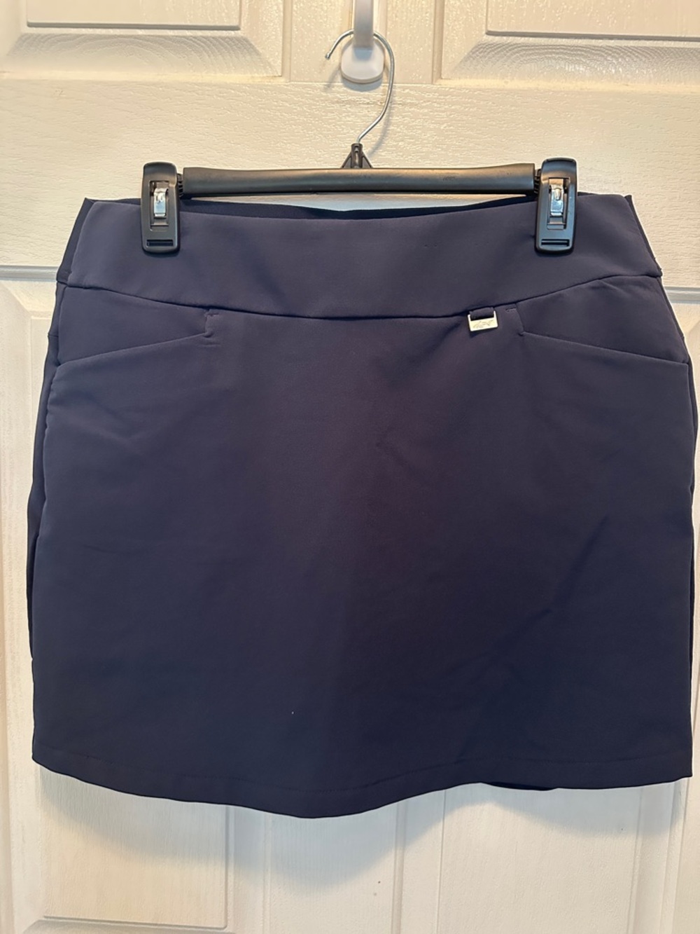 Greg Norman Collection Play Dry Navy Stretch Mini Skort Golf Tennis Pickleball M
